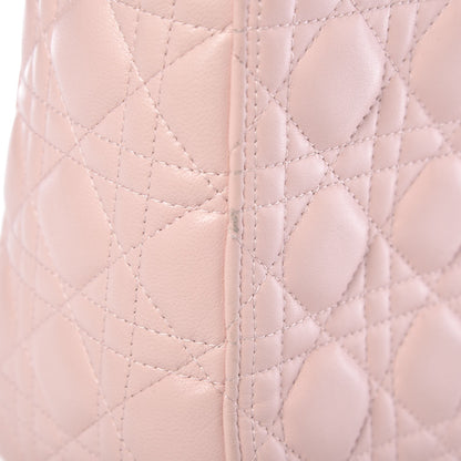 Christian Dior Lambskin Cannage Medium Lady Dior Light Pink 12 of 16