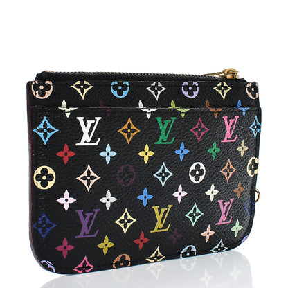 Louis Vuitton Monogram Multicolor Key Pouch Black Grenade 3 of 6