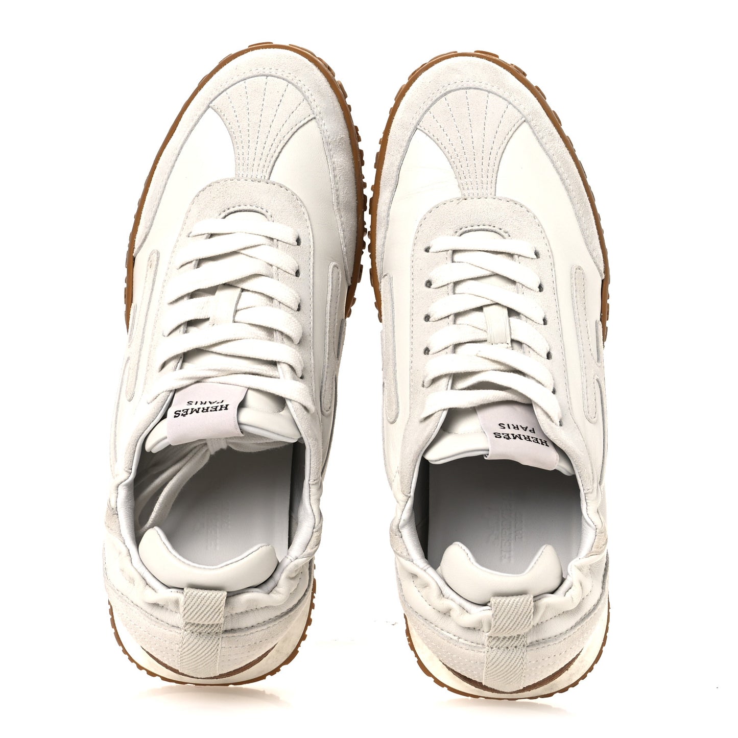 Nappa Suede Goatskin Womens Jet Sneakers 37.5 White