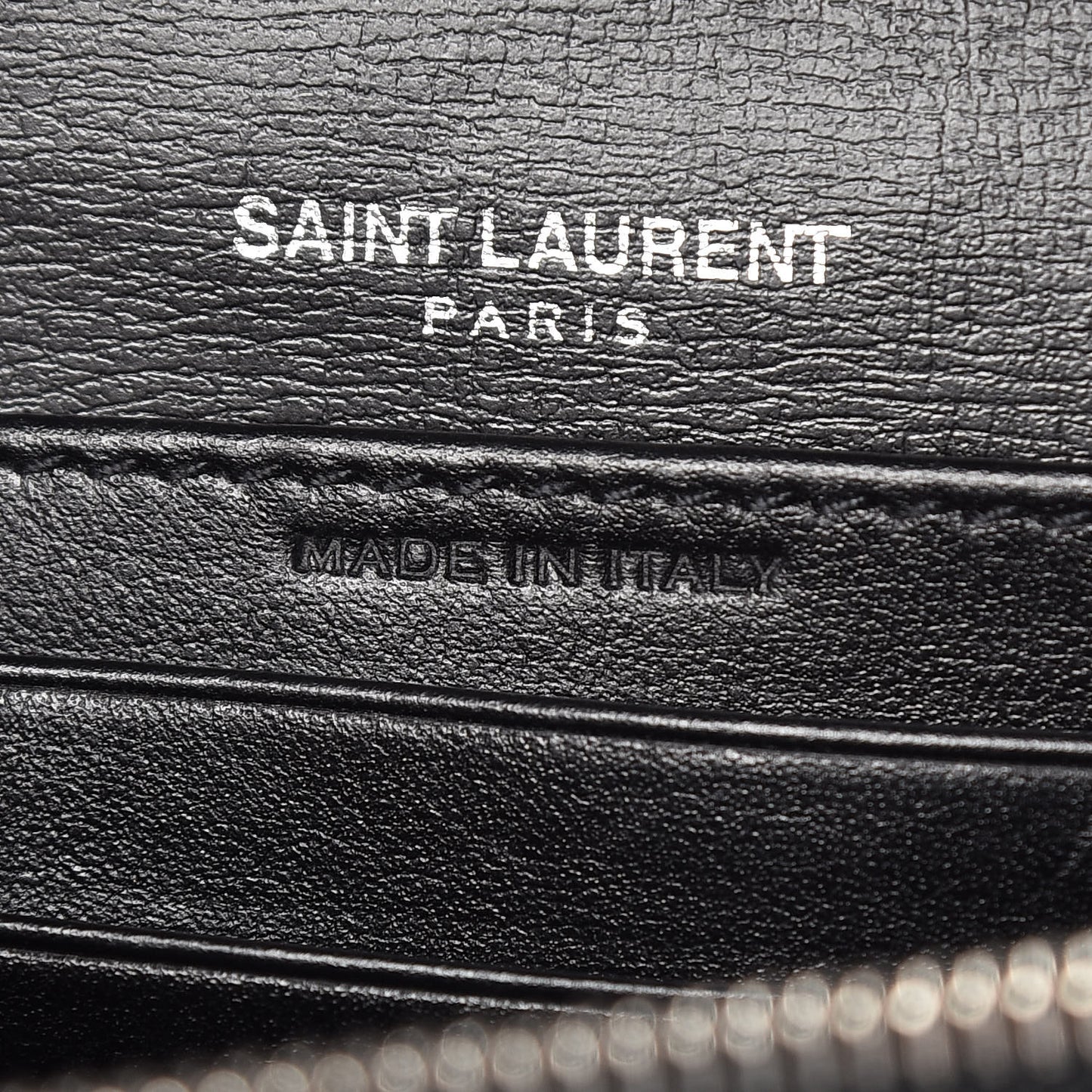 Calfskin Monogram Sunset Chain Wallet Black