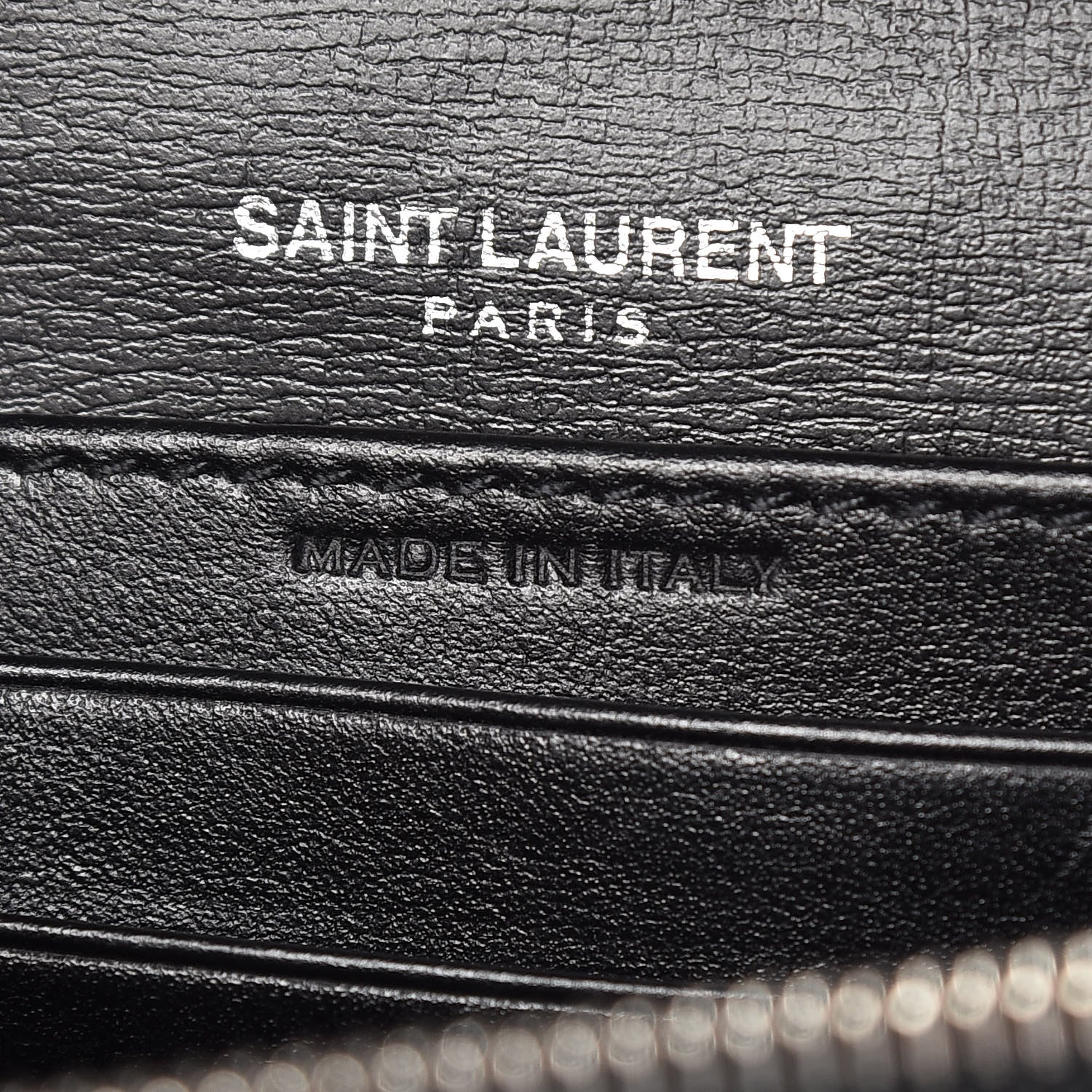 Saint Laurent Calfskin Monogram Sunset Chain Wallet Black 7 of 10