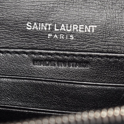 Saint Laurent Calfskin Monogram Sunset Chain Wallet Black 7 of 10
