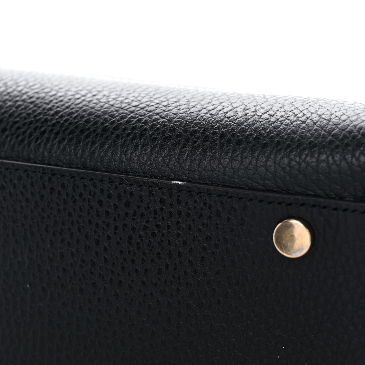 Gucci Dollar Calfskin Medium Interlocking G Top Handle Shoulder Bag Black 13 of 15