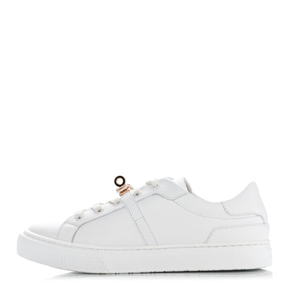 Hermes Calfskin Day Sneakers 37.5 White 1 of 9