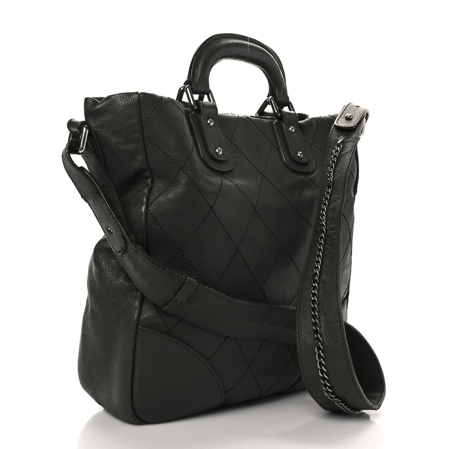 Quilted Messenger Gray