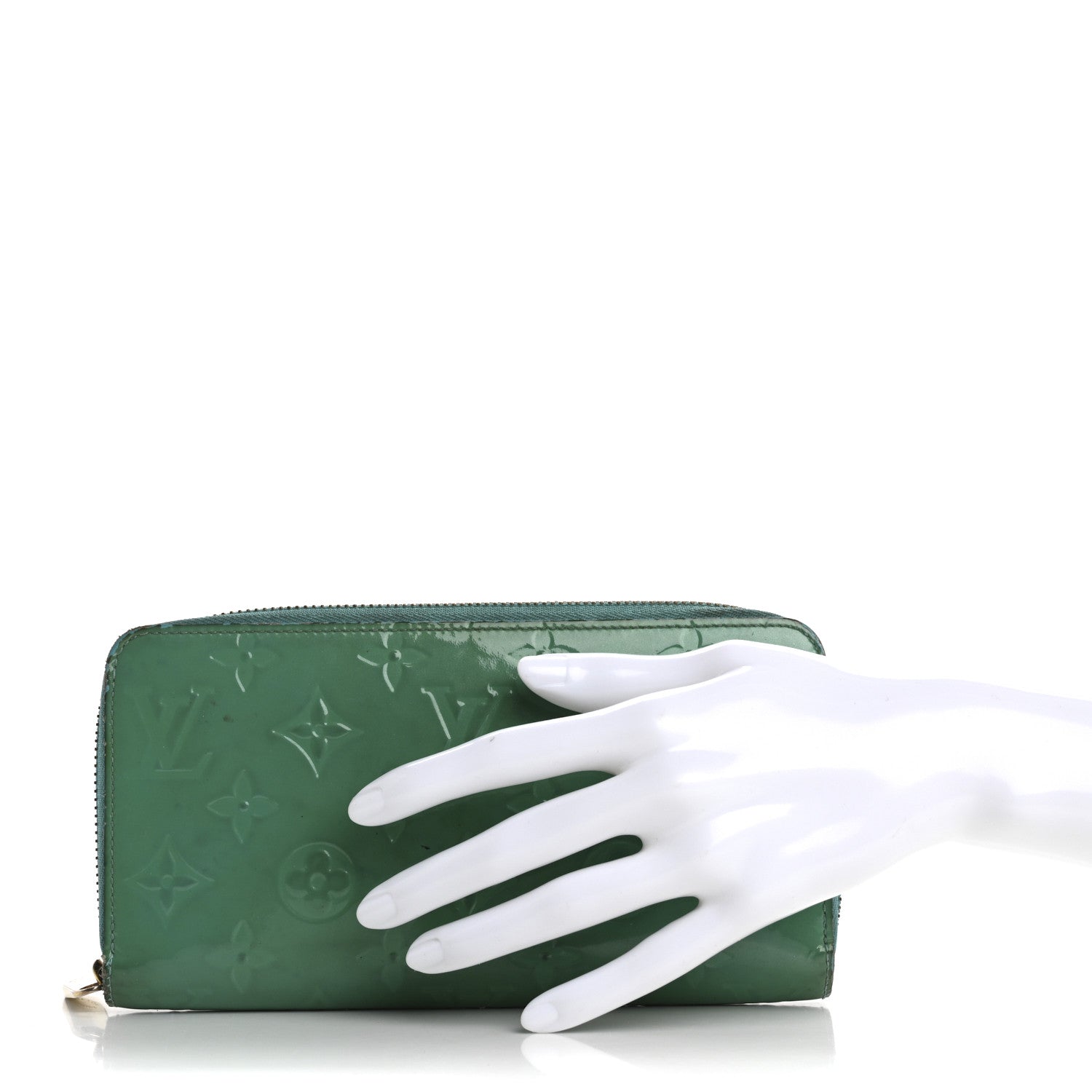 Louis Vuitton Vernis Zippy Wallet Bleu Lagon 2 of 18
