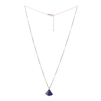 Bulgari 18K Rose Gold Diamond Lapis Lazuli Divas' Dream Pendant Necklace 3 of 5
