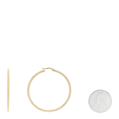 Roberto Coin 18K Yellow Gold Large Hoop Earrings 2 of 5