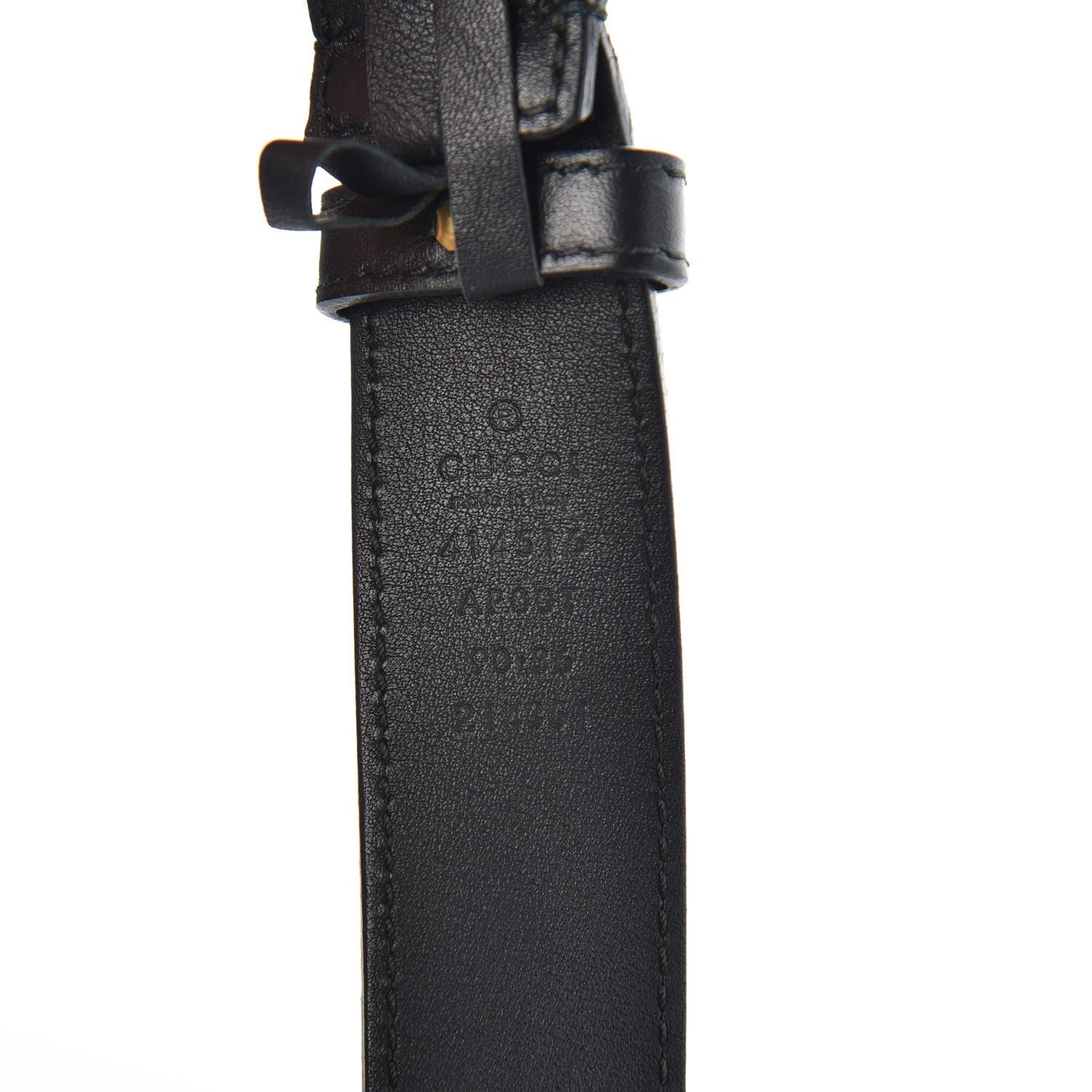Gucci Calfskin Double G 30mm Belt 90 36 Black 4 of 6