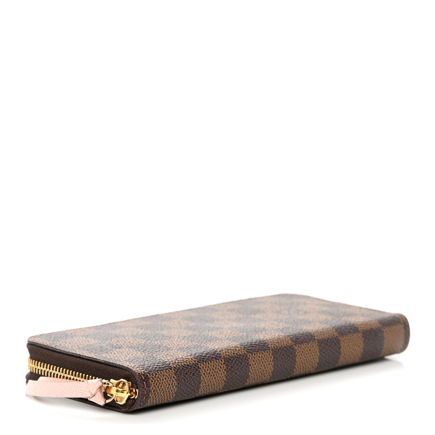 Damier Ebene Clemence Wallet Rose Ballerine