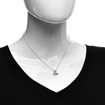 Tiffany Sterling Silver Elsa Peretti Butterfly Pendant Necklace 2 of 4