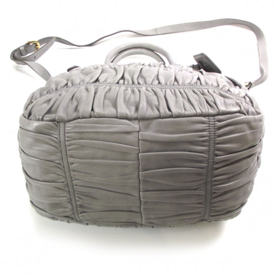 Prada Nappa Gaufre Shopping Tote Nuvola 4 of 11