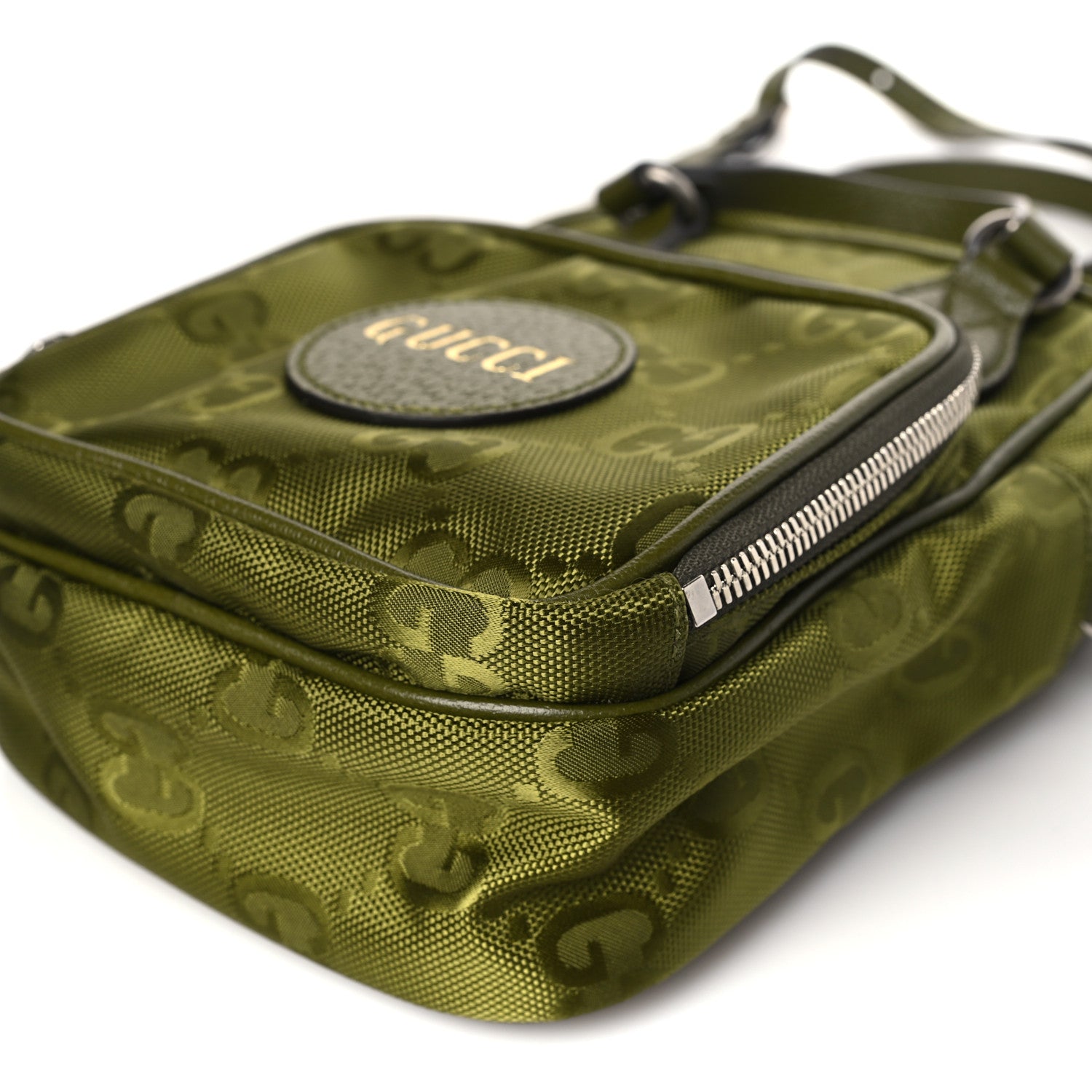 Gucci Econyl Nylon Monogram Off The Grid Shoulder Bag Juniper Green 9 of 9