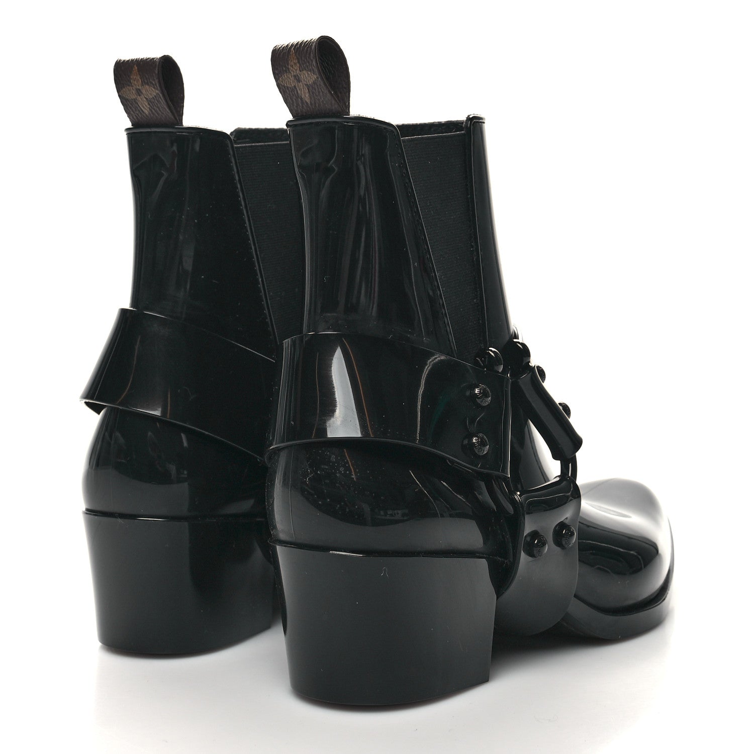 Louis Vuitton Rubber Monogram Rhapsody Ankle Boots 36 Black 4 of 8
