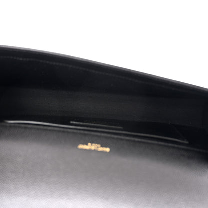 Saint Laurent Grain De Poudre Monogram Cassandre Clutch Black 5 of 7