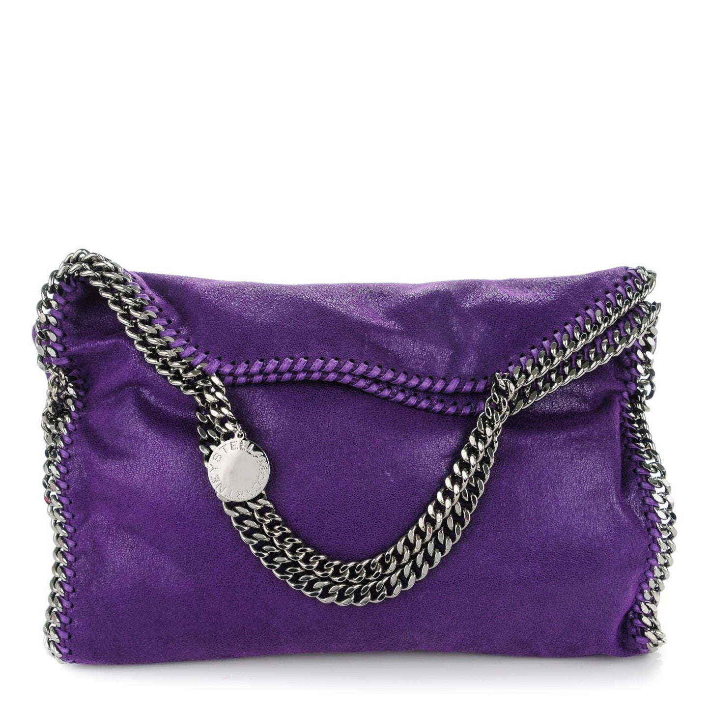 Shaggy Deer Falabella Fold Over Tote Bright Purple