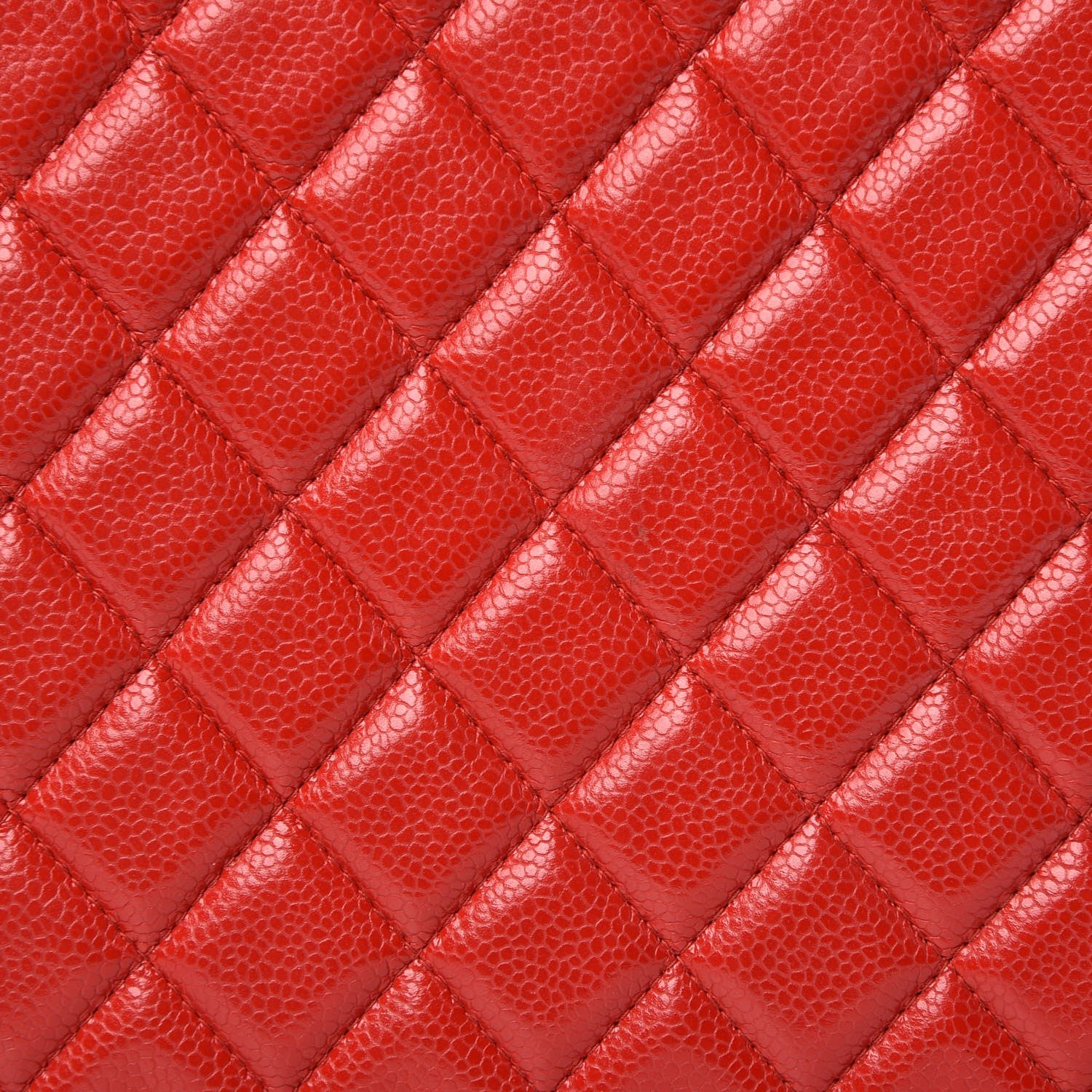 Chanel Caviar Large Cosmetic Case Red 10 of 11