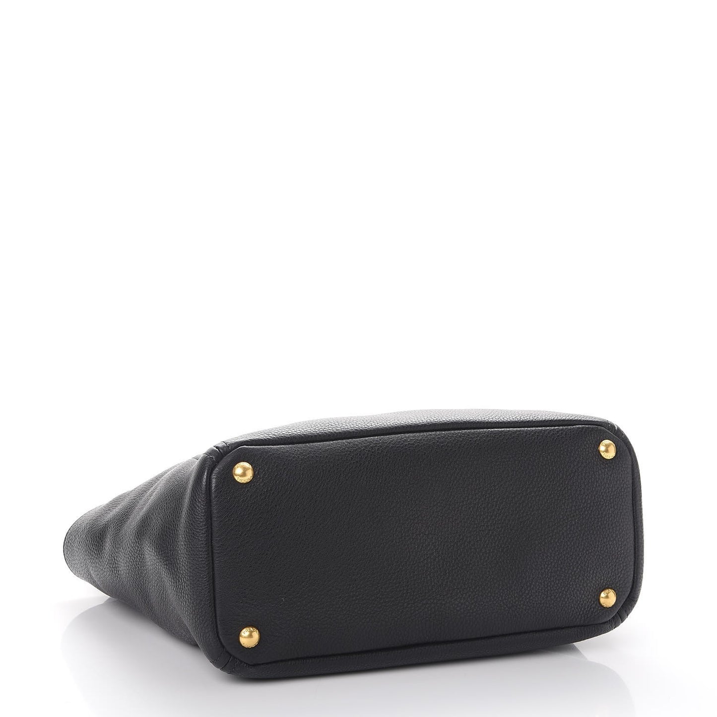 Vitello Daino Side Pocket Tote Nero Black