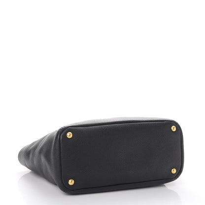 Prada Vitello Daino Side Pocket Tote Nero Black 5 of 11