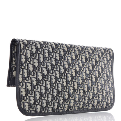 Christian Dior Oblique Fold Over Clutch Blue 4 of 11