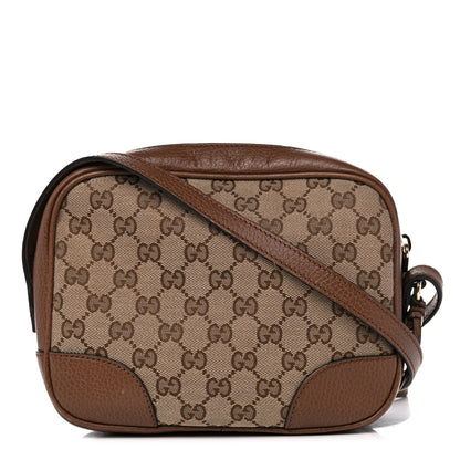Gucci Monogram Mini Bree Messenger Bag Beige Tabacco 1 of 24