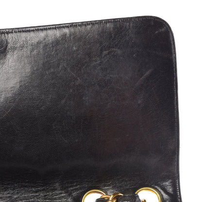 Chanel Lambskin Quilted Jumbo Single Flap Black 11 of 18