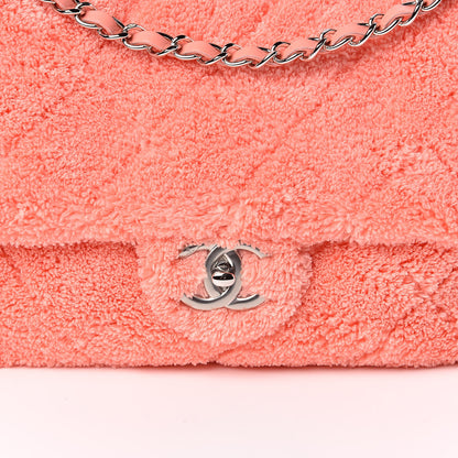 Chanel Mixed Fibers Quilted Jumbo Flap Orange 10 of 10