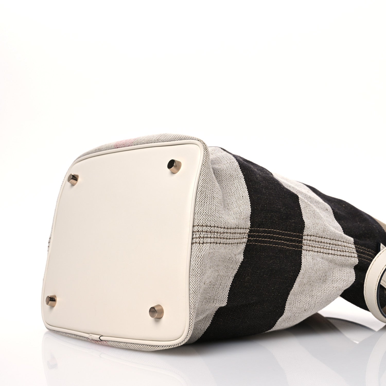 Burberry Canvas Mega Check Medium Susanna Hobo White 10 of 12