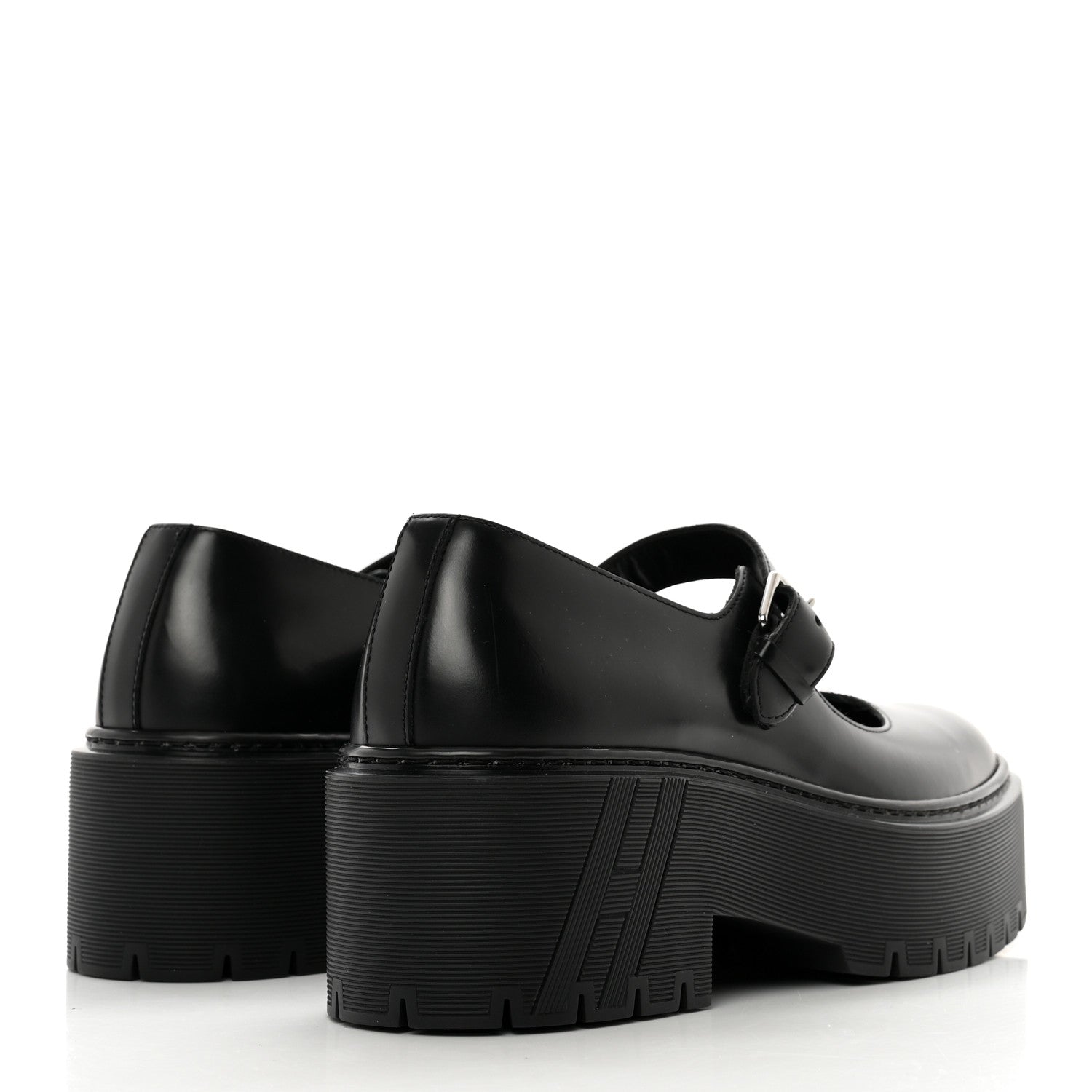 Hermes Calfskin Hoxton Oxford 38.5 Black 4 of 7