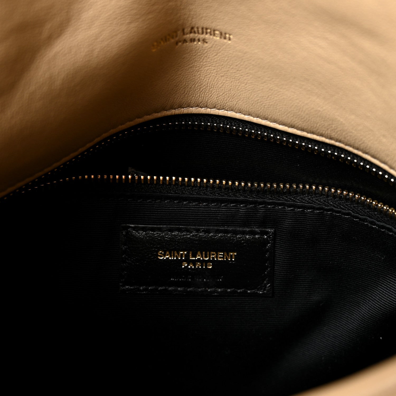 Saint Laurent Lambskin Quilted Small Loulou Puffer Monogram Chain Satchel Avorio 6 of 9
