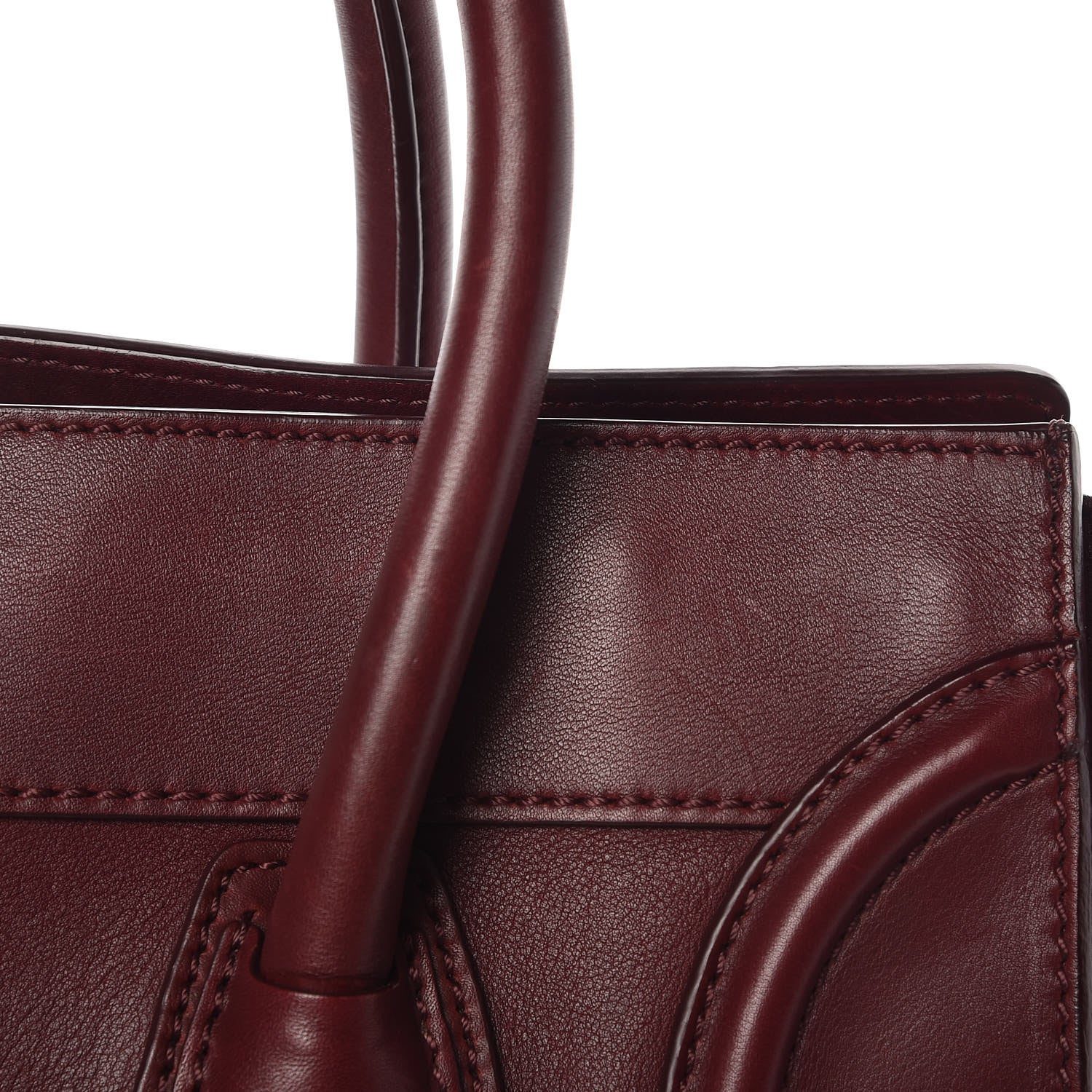 Celine Smooth Calfskin Mini Luggage Burgundy 12 of 17