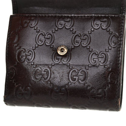 Gucci Guccissima Metal Bar French Flap Wallet Dark Chocolate 18 of 18