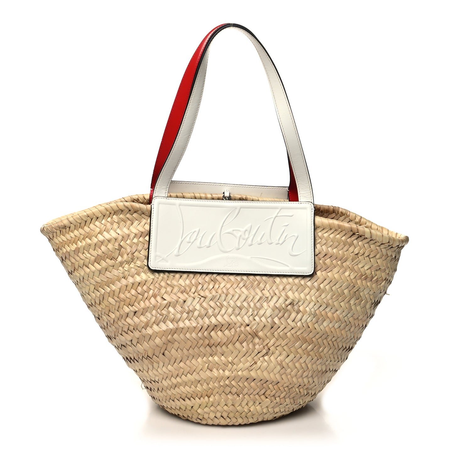 Woven Straw Loubishore Tote Natural Snow