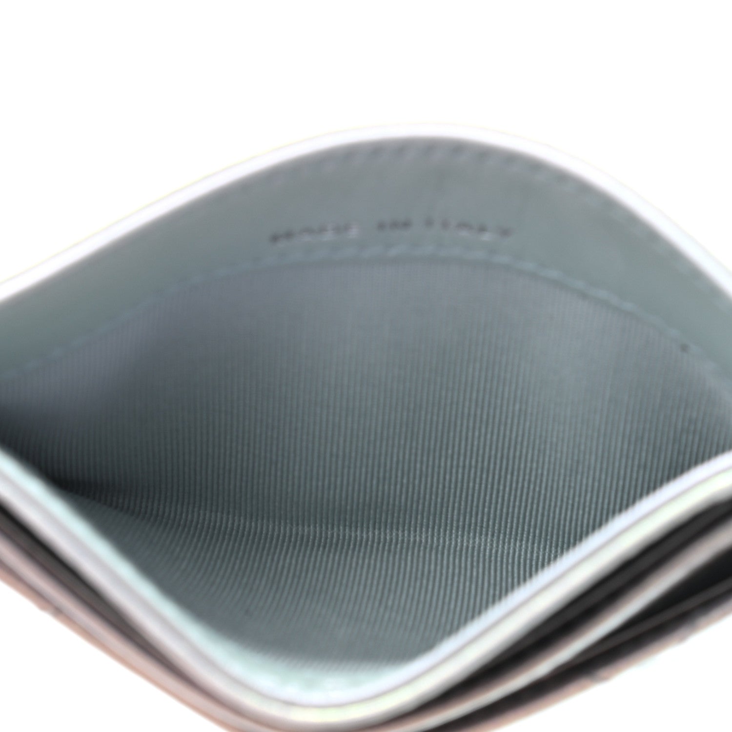 Chanel Iridescent Calfskin Quilted Card Holder Light Blue 5 of 8