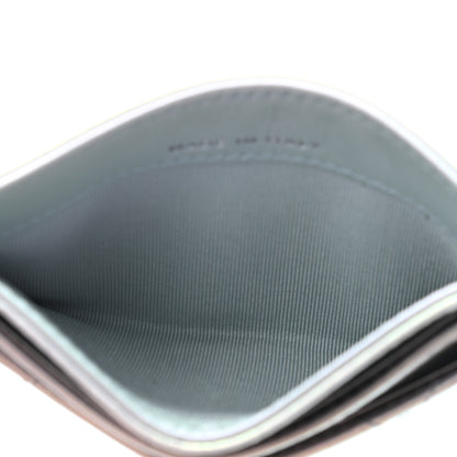 Chanel Iridescent Calfskin Quilted Card Holder Light Blue 5 of 8
