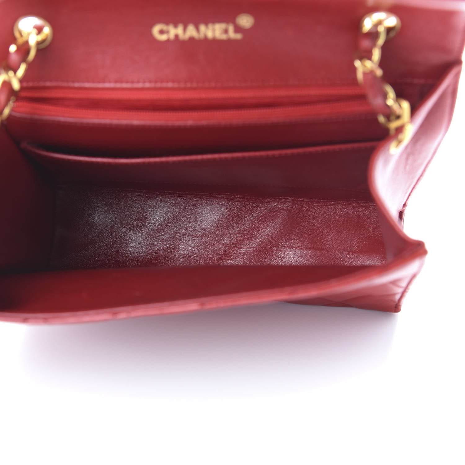 Chanel Lambskin Quilted Envelope Flap Red 5 of 11
