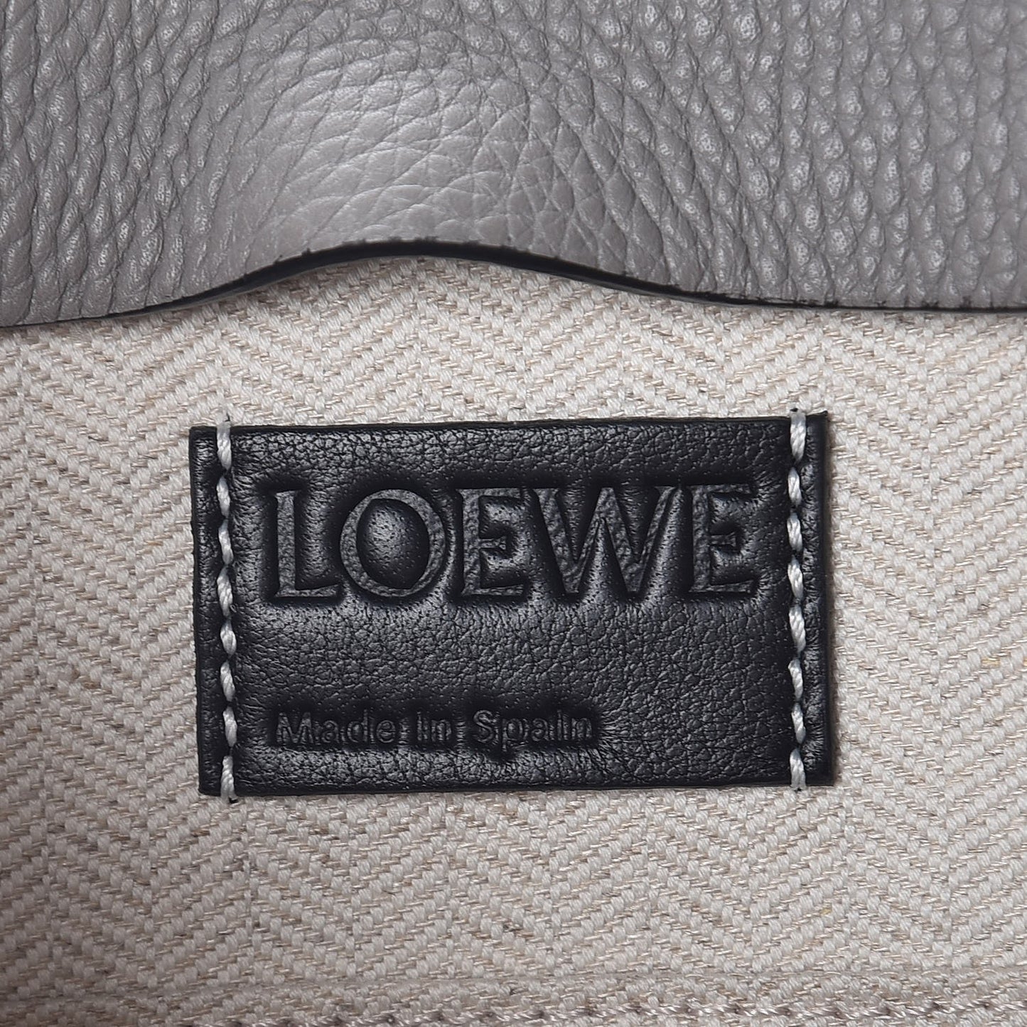 Calfskin T Pouch Bag Smoke Grey Anthracite
