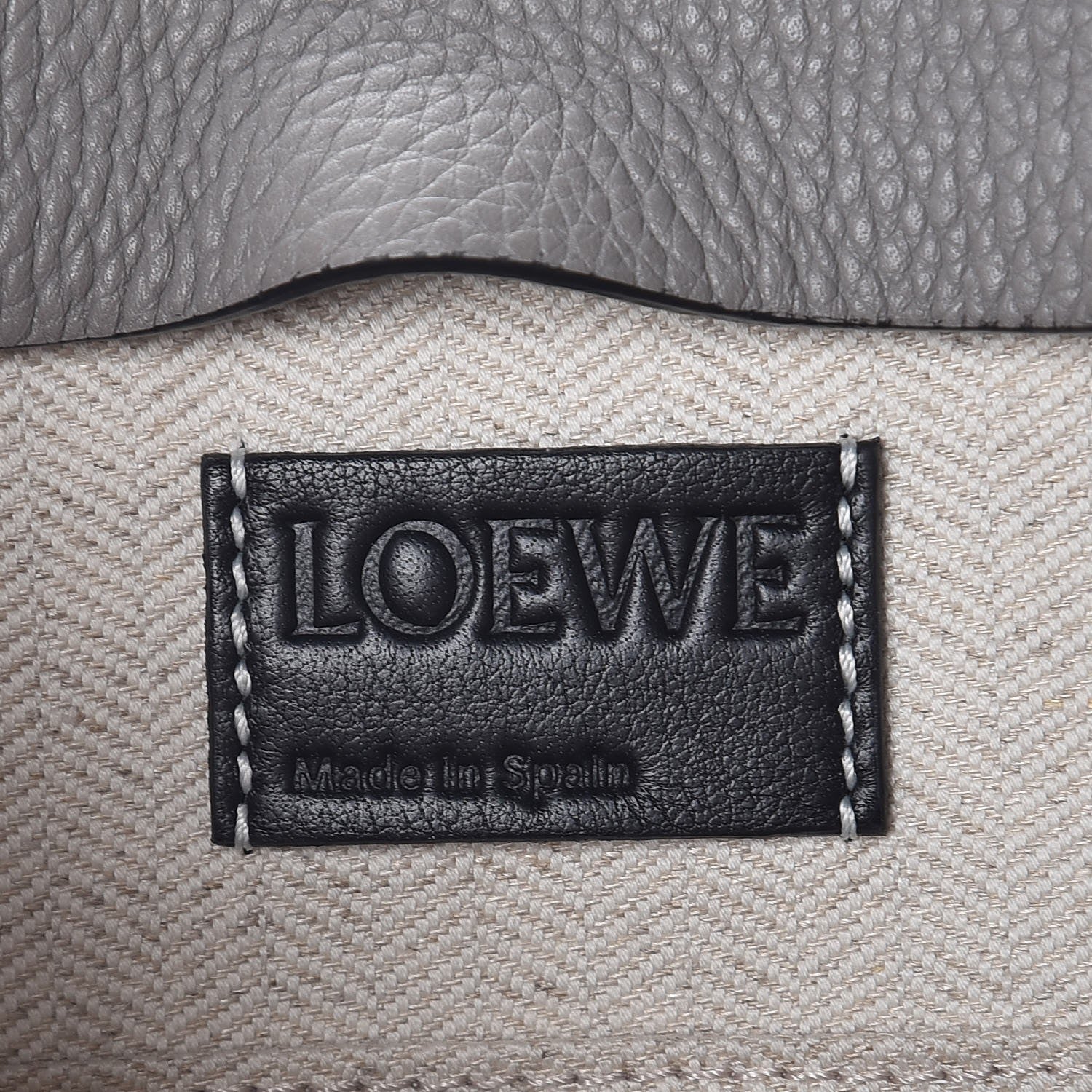 Loewe Calfskin T Pouch Bag Smoke Grey Anthracite 6 of 7