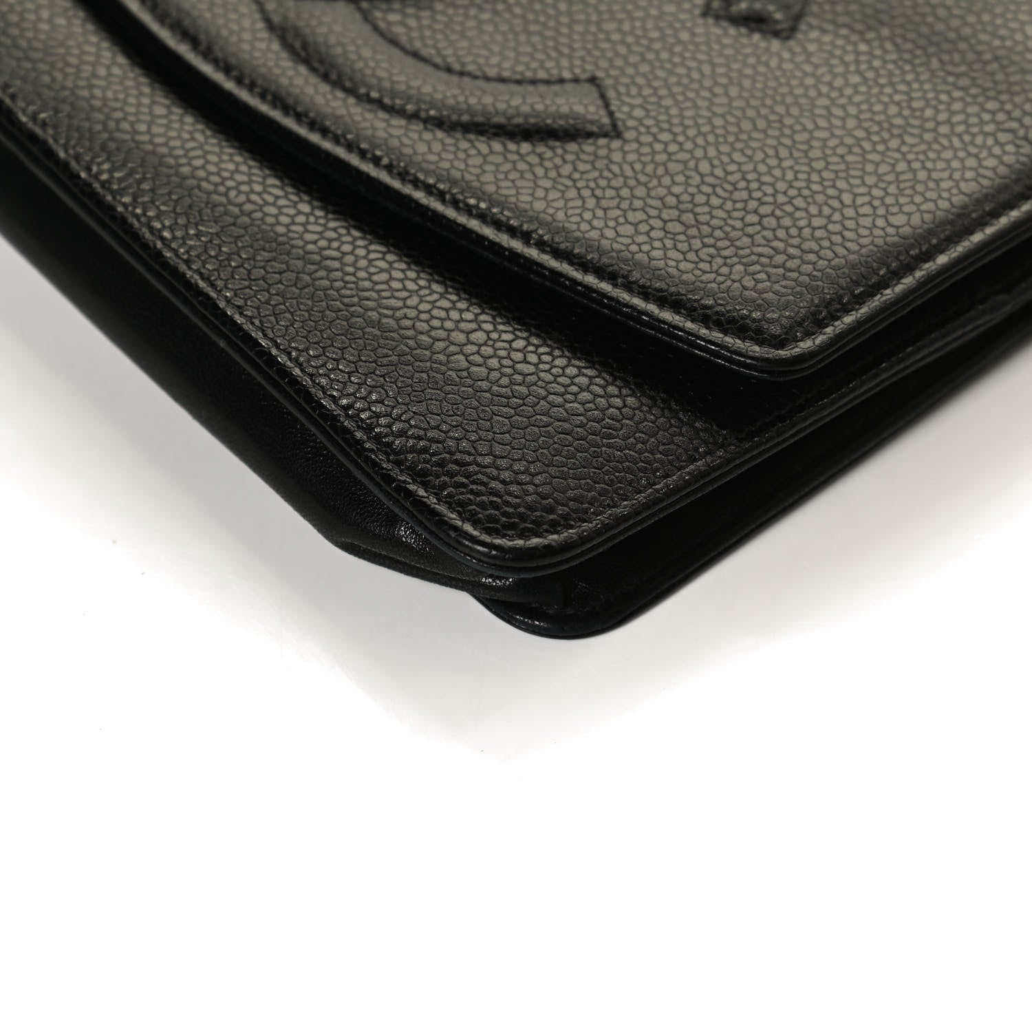Chanel Caviar Timeless CC Wallet On Chain WOC Black 11 of 15