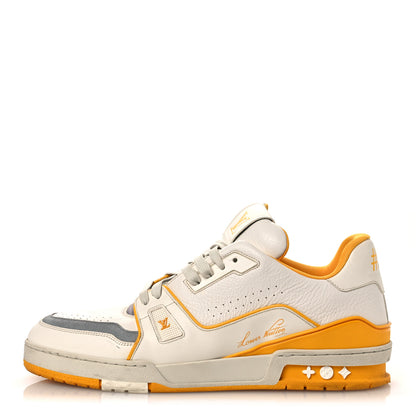 Louis Vuitton Calfskin LV Trainer Sneakers 11 Yellow 1 of 13