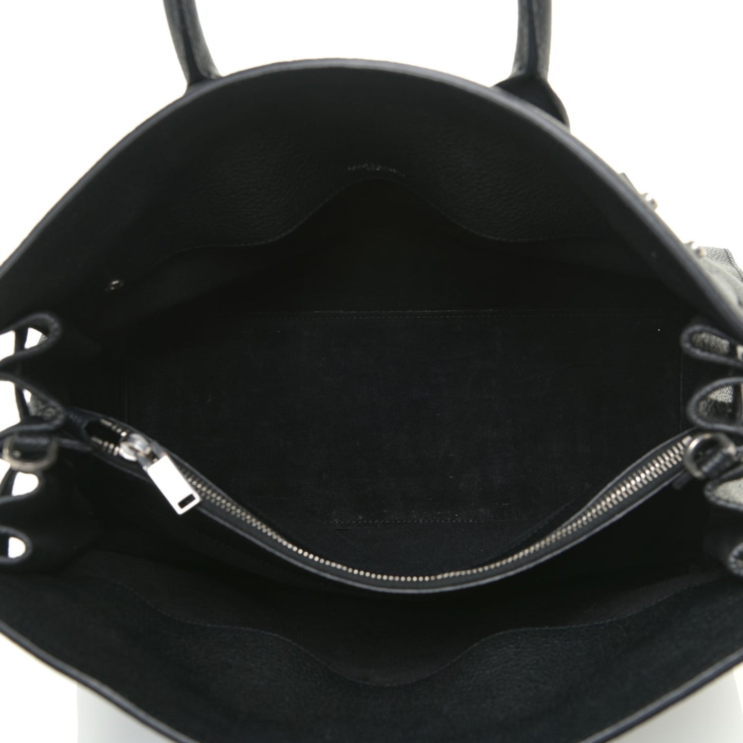 Grained Calfskin Small Supple Sac De Jour Black
