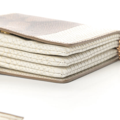 Stella McCartney Alter Snake Embossed Small Flo Shoulder Bag Ivory 9 of 10