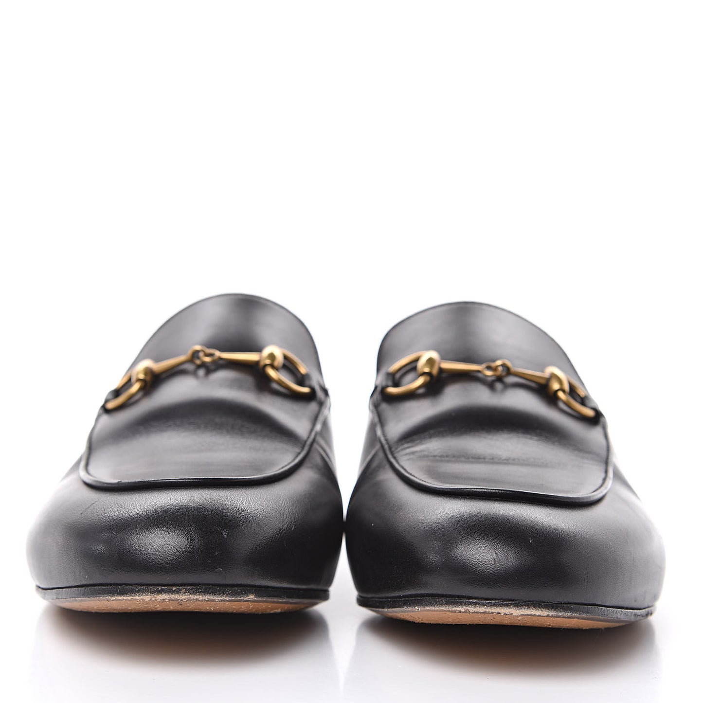 Calfskin Womens Princetown Slippers 38 Black