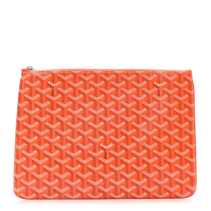Goyard Goyardine Senat Pochette MM Orange 1 of 7