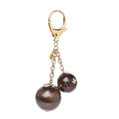 Louis Vuitton Monogram Ball Charm Key Chain Brown 1 of 2