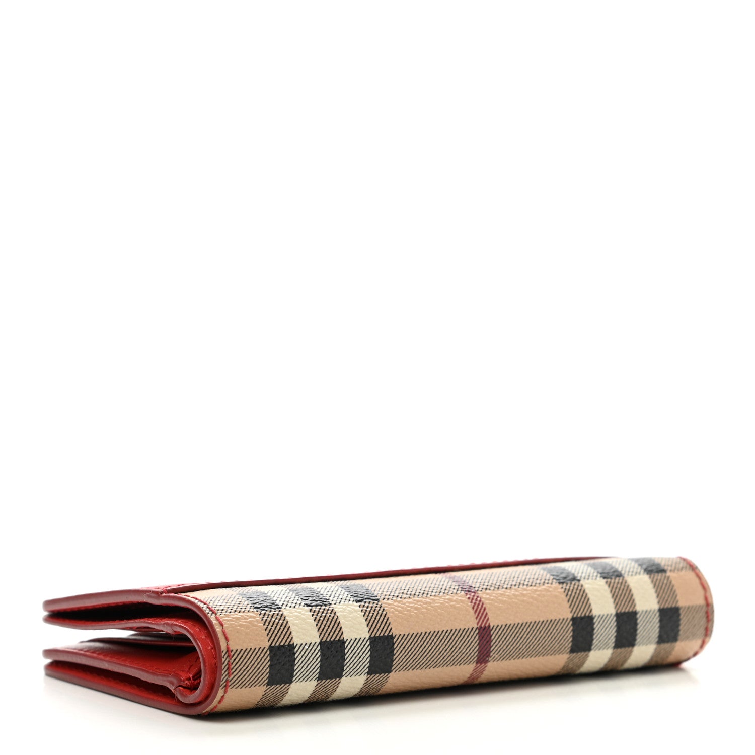 Burberry Calfskin Horseferry Check Medium Marston Zip Around Wallet Parade Red 4 of 12
