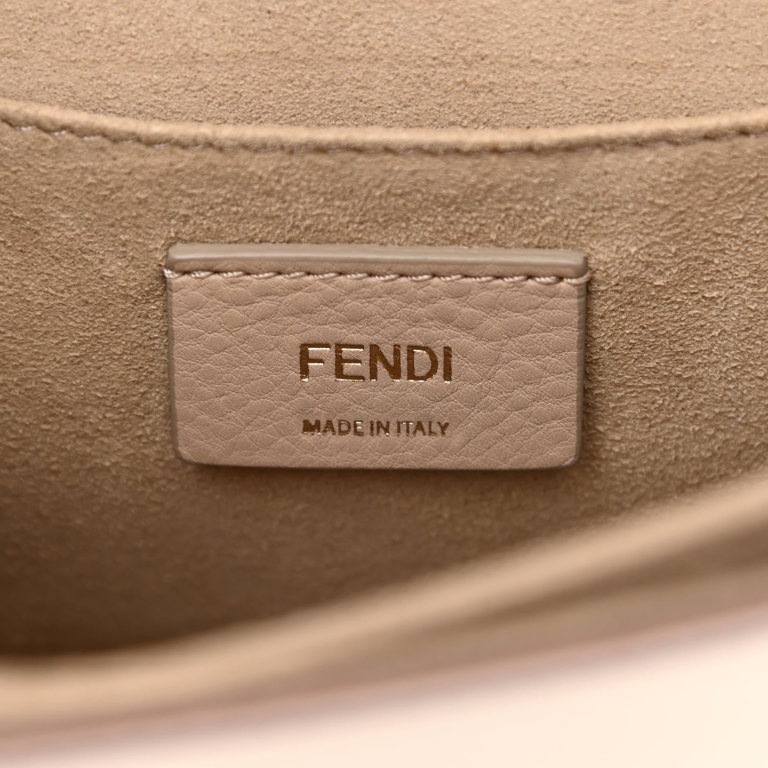 Fendi Vitello Liberty Scalloped Studded Kan I Shoulder Bag Camelia 5 of 11