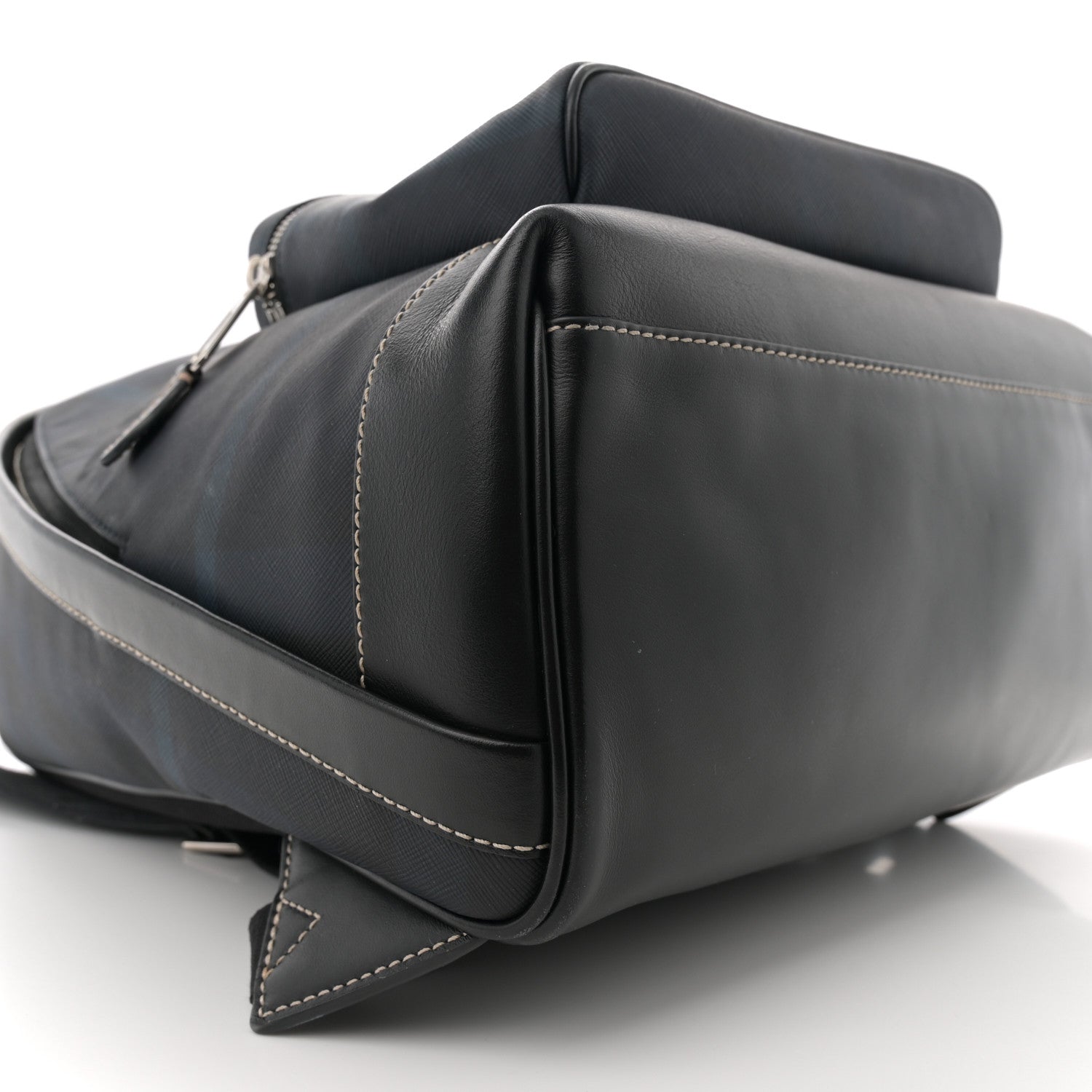 Burberry E-Canvas Check Jett Backpack Navy Blue 8 of 12