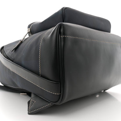 Burberry E-Canvas Check Jett Backpack Navy Blue 8 of 12