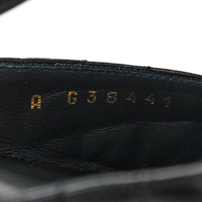 Chanel Patent Lambskin Quilted Cap Toe Ballerina Flats 38 Black 7 of 7